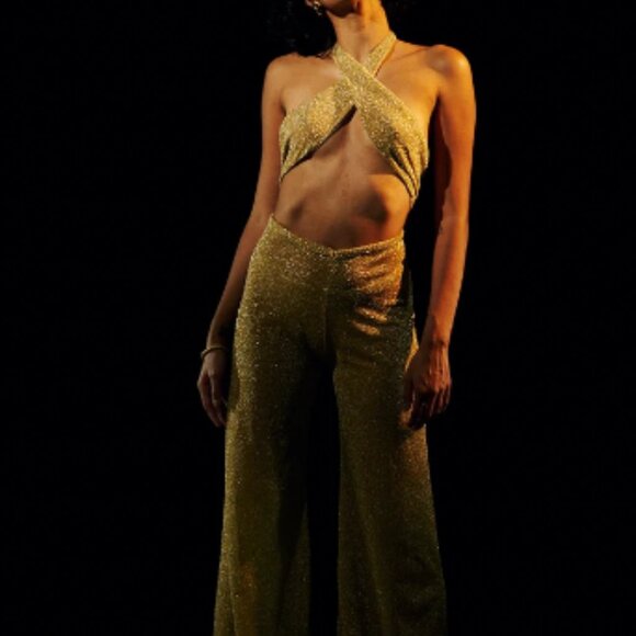 Gold lurex disco set - Picture 3 of 9